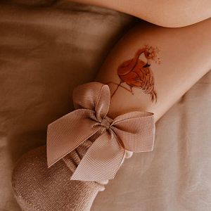 Набор временных татуировок Mrs. Ertha "Flamingo", 25 шт, фламинго и друзья